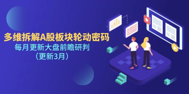 (14213期)多维拆解A股板块轮动密码,每月更新大盘前瞻研判(更新3月)D先生轻创|D先生轻创网|神话资源库|神话社D先生轻创